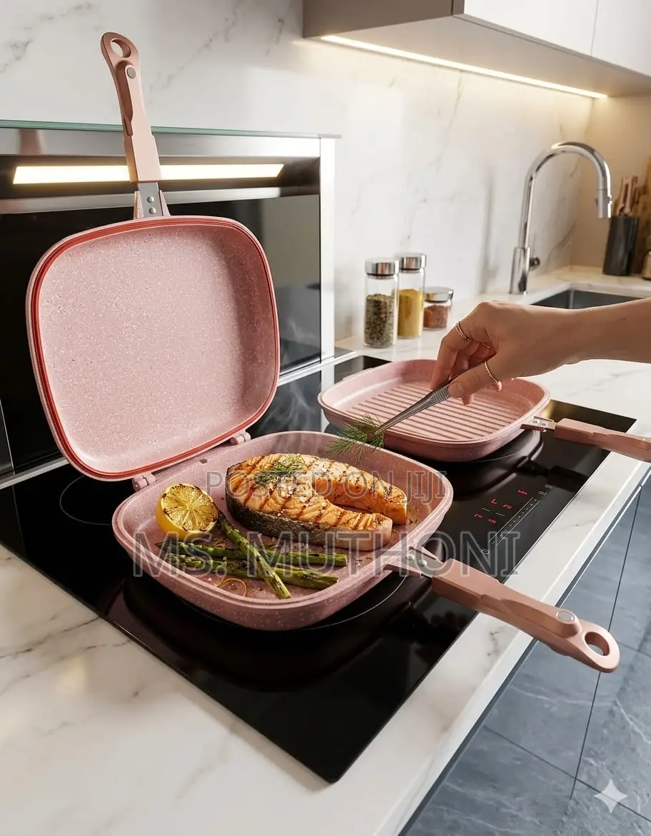 32 Cm High Quality Granite Double Sided Grill Pan*