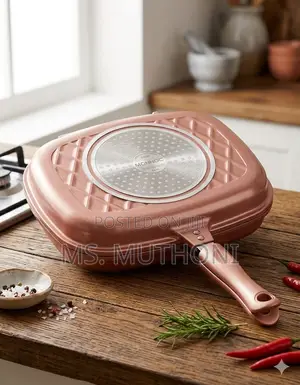 32 Cm High Quality Granite Double Sided Grill Pan*