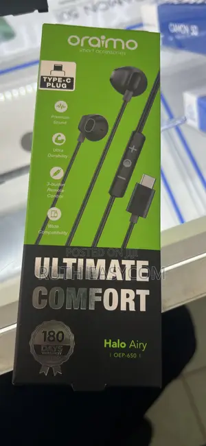 Oraimo Halo Airy Type C Wired Earphones