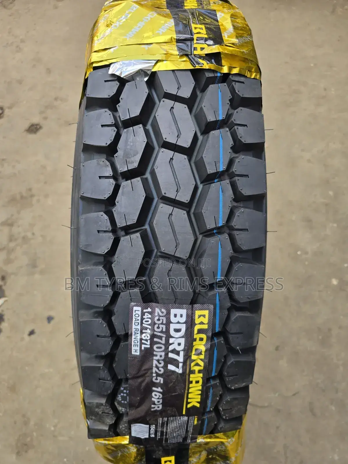 255/70 R22. 5 Blackhawk Tires (Diff)