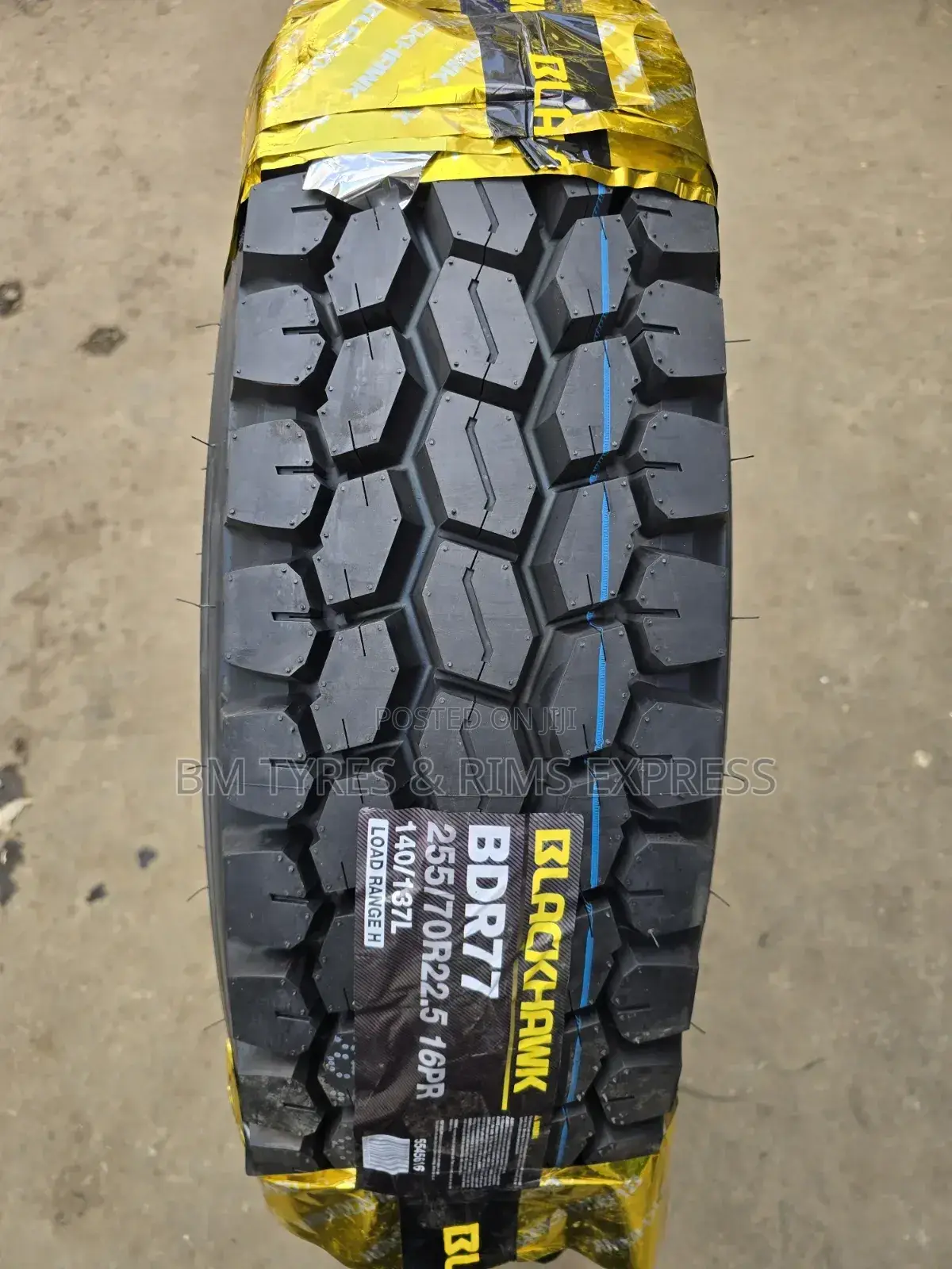 255/70 R22. 5 Blackhawk Tires (Diff)