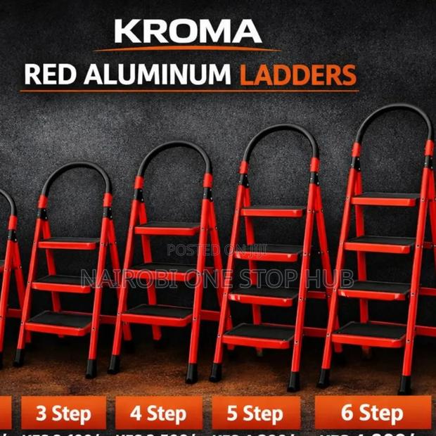 Kroma Red Aluminium Step Ladder