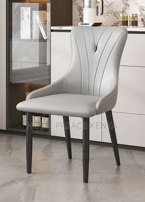Dining Chair: Modern Soft Back Dining Chair With Metal Frame