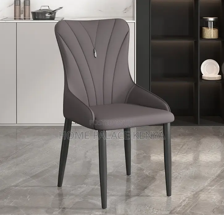 Dining Chair: Modern Soft Back Dining Chair With Metal Frame