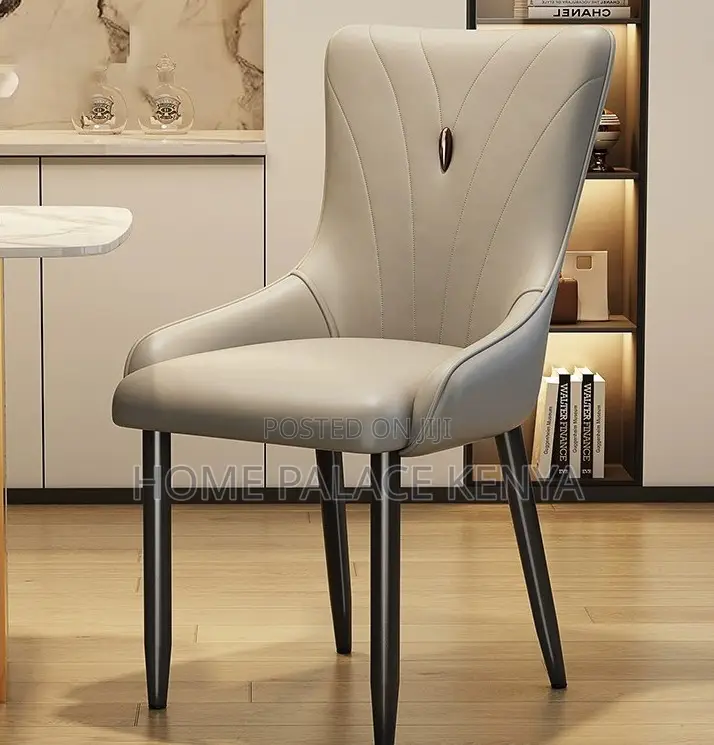 Dining Chair: Modern Soft Back Dining Chair With Metal Frame