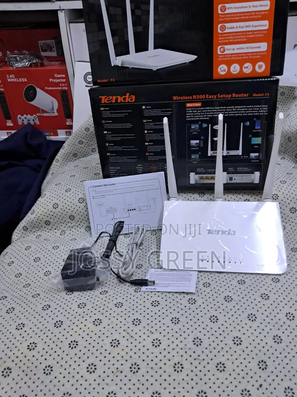 Tenda F3 300mbps Wireless Router With 3 Antennas