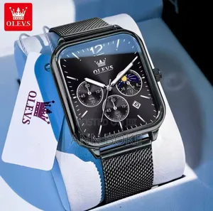 Olevs Chronograph Gents #9914 *Adjustable Mesh Strap and Leather