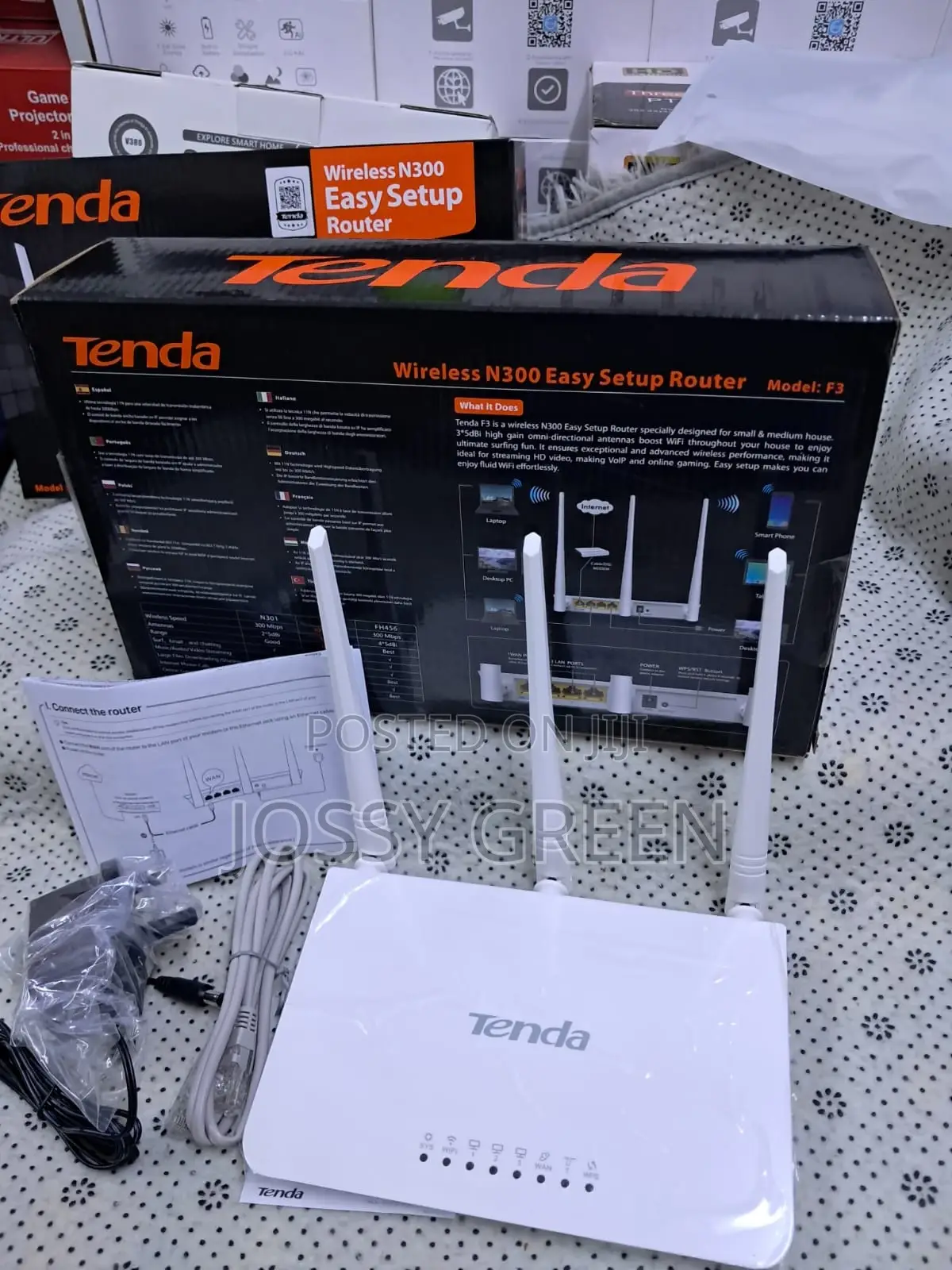 Tenda F3 Smart N300 Broadband Wifi Router
