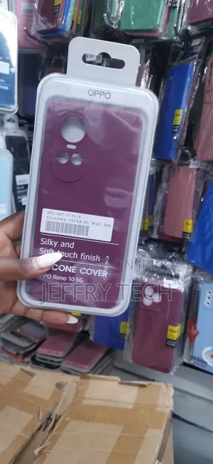 Oppo Reno 10 5g Silicone Case Cover in a Deep Purple Silky Finish.