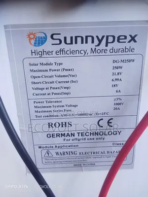 250w Sunnypex Solar Panel
