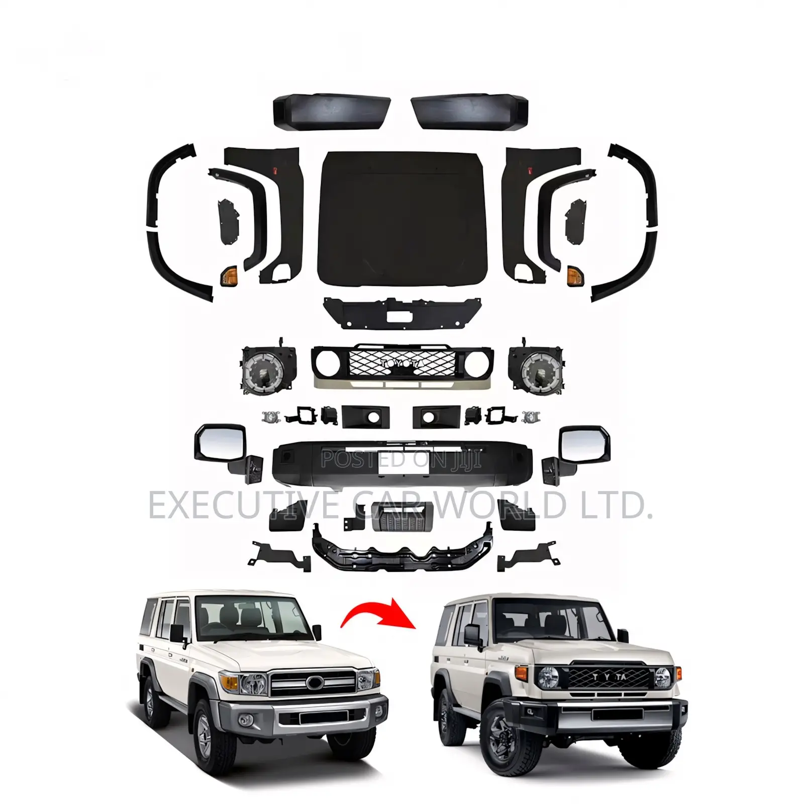Toyota Land Cruiser 70 Series To 2025 Facelift Kit