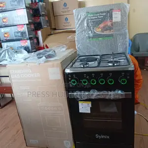 Brand New Syinix Standing Cooker | 3 Gas + 1 Electric Burner Oven