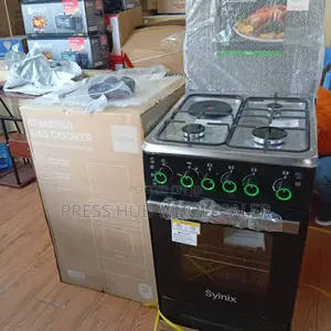 New Syinix Standing Cooker | 3 Gas + 1 Electric Burner Oven