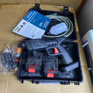 Dual Battery Portable Car Washer – Rechargeable High Pressure Spray Gu