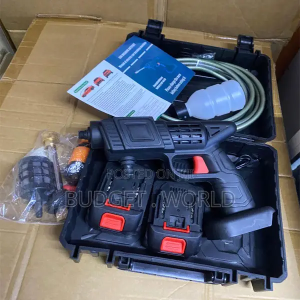 Rechargeable Cordless Cleaning Gun – Portable Car Wash Machine With 2