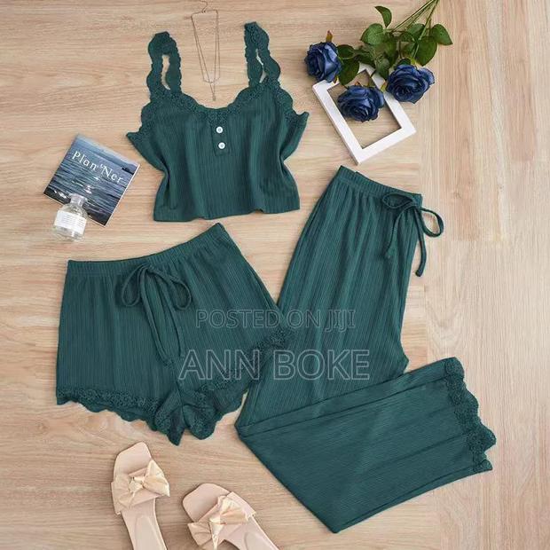 3 in 1 Ladies Pajama Set Quality Size S-Xl