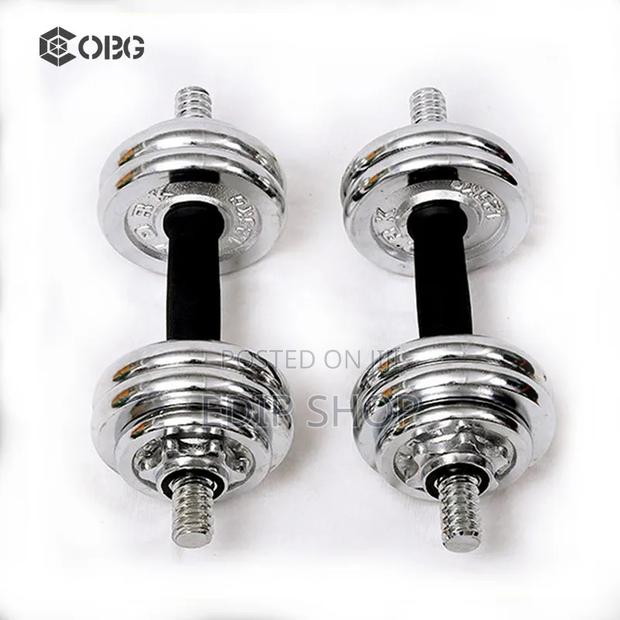 10kgs Chrome Dumbbell - main view