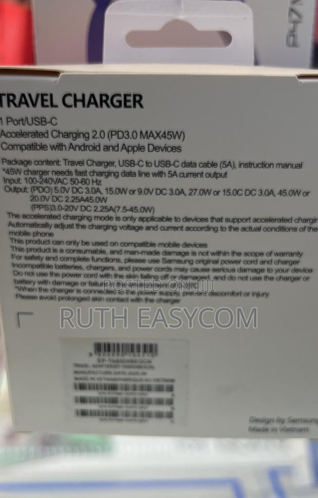 45w Pd Charger With Usb C-C Cable - thumbnail 2