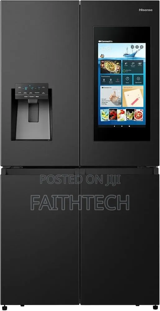 Hisense Fridge 538 Liters 4-Door Smart Screen With Ice Maker