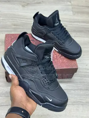 Air Jordan 4 Bike Quality Tripple Black Sizes 40 to 45