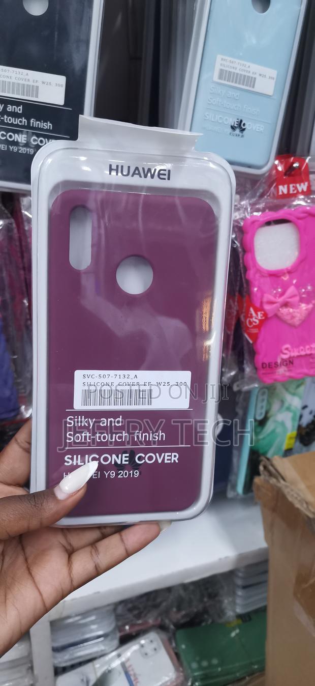 Y9 2019 Plum-Colored Shock-Absorbing Silicone Cover