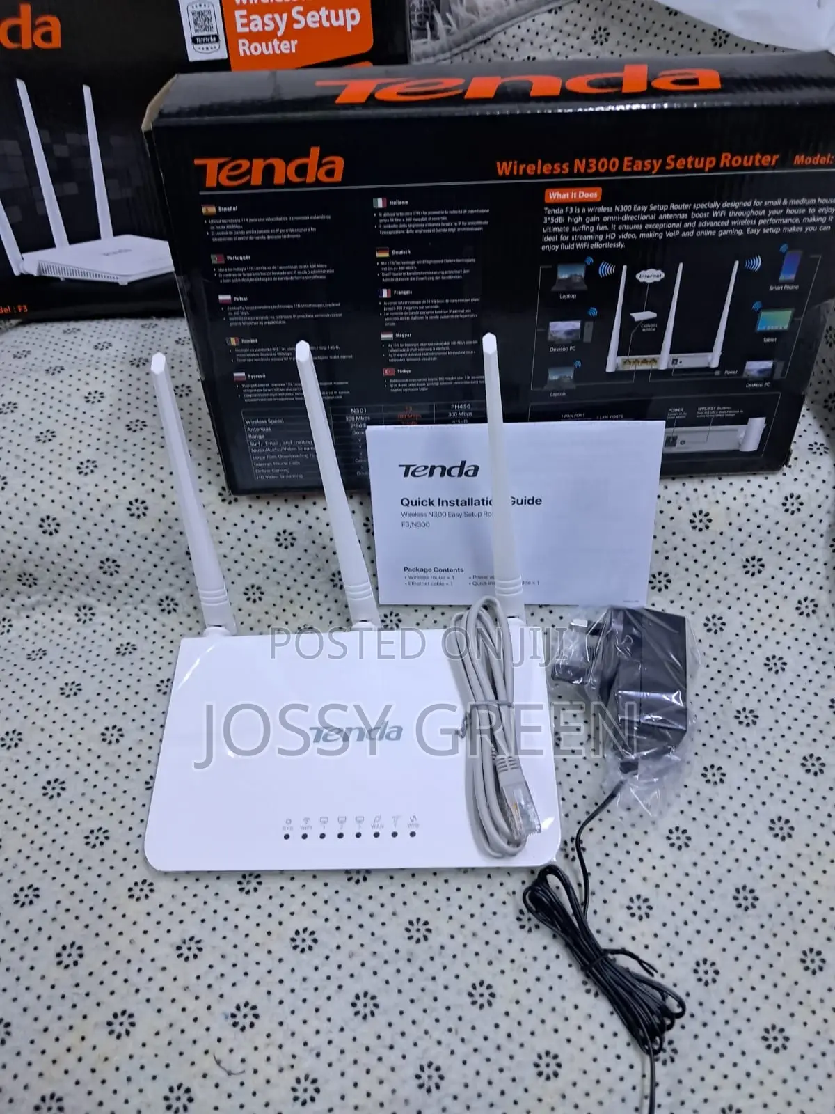 Tenda F3 Wireless N300 Router With Strong Signal