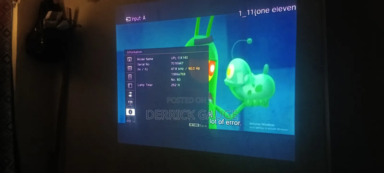 Projector Sony Dx140