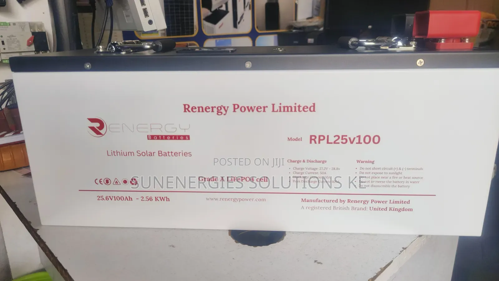 2.56kwh 100ah 25.6v Renergy Lithium Battery