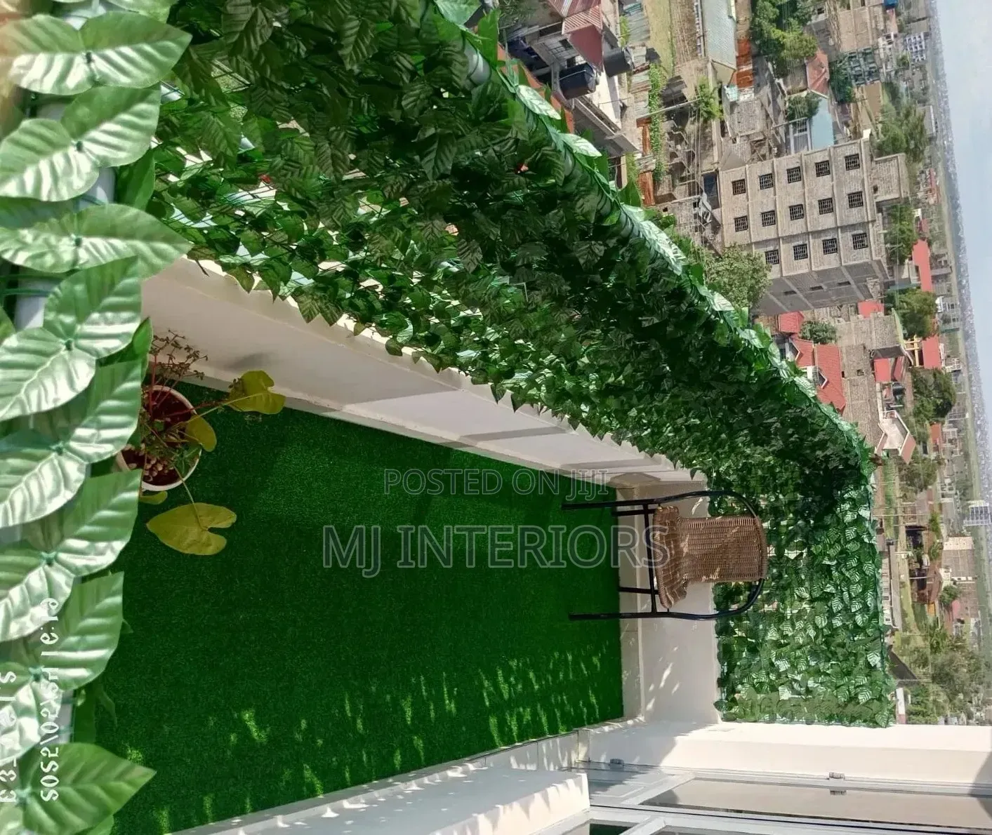 Green Privacy Fence Artificial Grass For Garden Upgrade