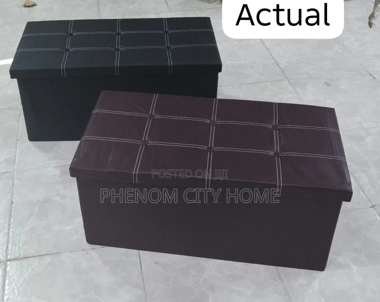 Foldable Ottoman Storage Box