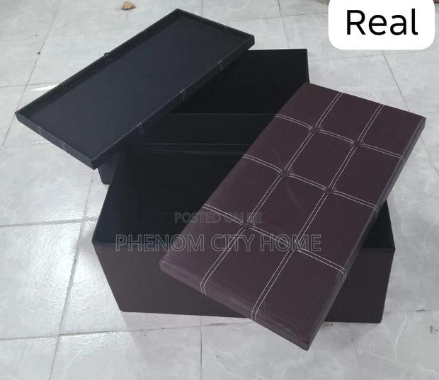 Foldable Ottoman Storage Box - thumbnail 2