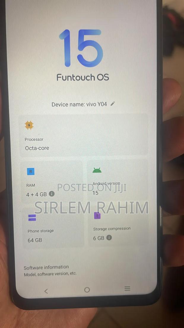 Vivo Y04 64 GB Black - thumbnail 3