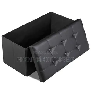 Folding Ottoman Bench Storage Box
