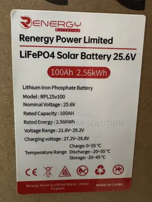 Renergy Lifepo4 Solar Battery 25.6v