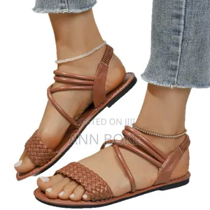 Ladies Leather Sandals Black:36,37,38,39,40,41,42*Quality