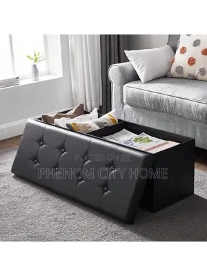 Leather Bench Foldable Storage Box