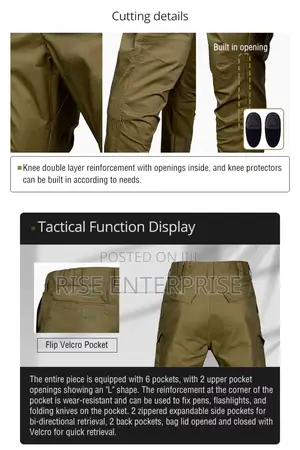 23027 Unisex Tactical Waterproof Pants