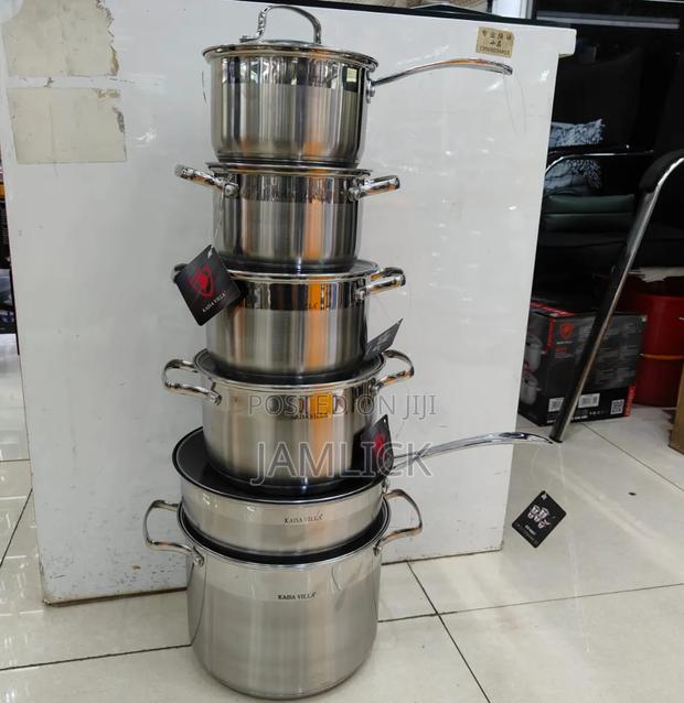 12pcs Stainless Steel Cooking Pots Set –Av