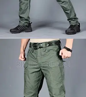 23027 Unisex Tactical Waterproof Pants- Green