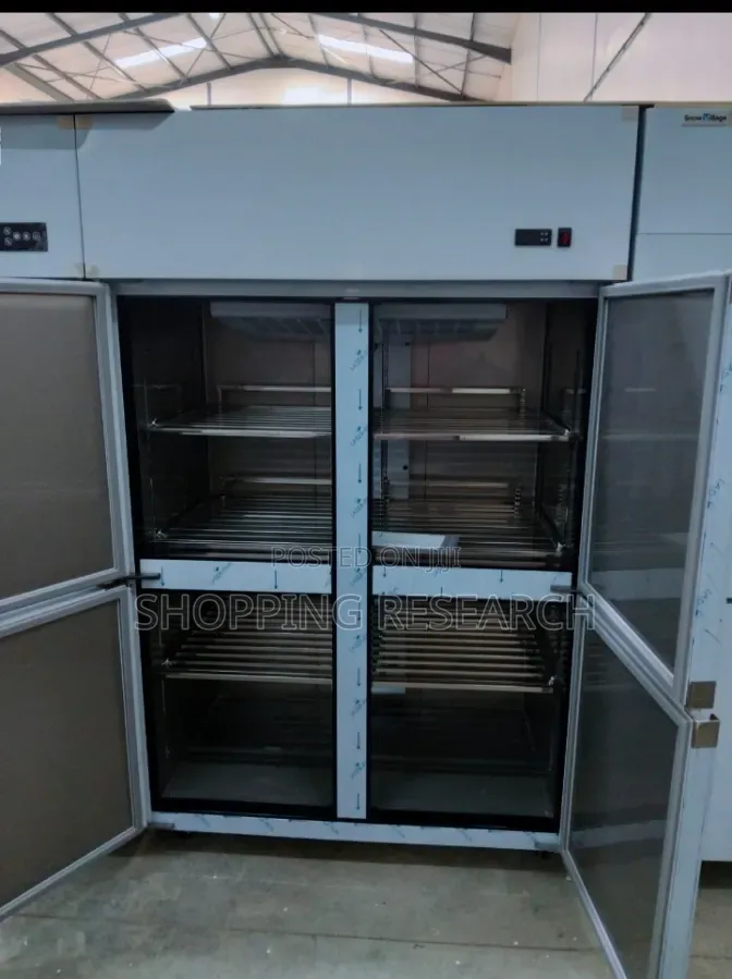 Air Cooled Freezer With Stainless Steel Interiors.