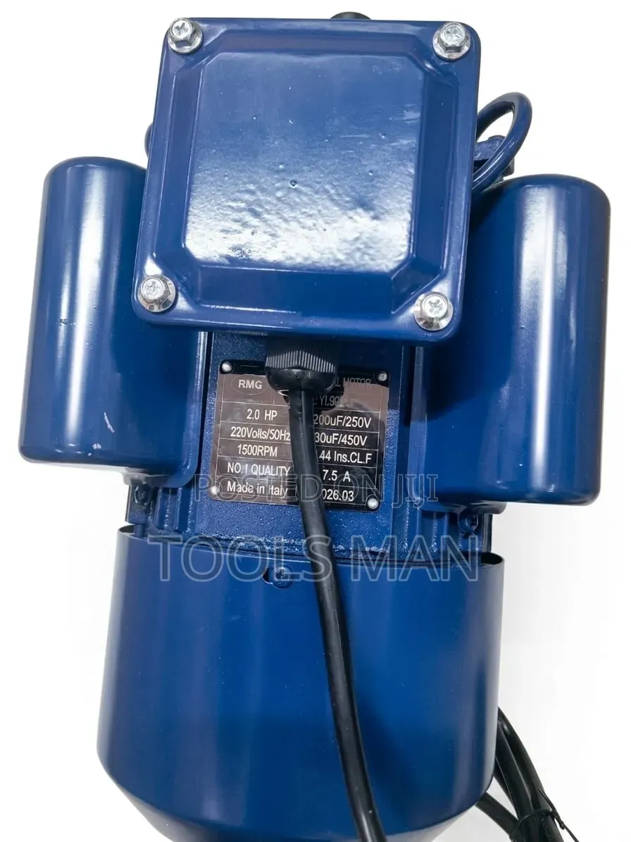 RMG 2.0hp Electric Motor 1500rpm Single Phase - Made in Italy.