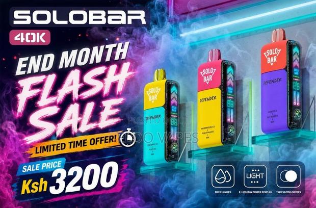 Solobar 40000 Puffs Rechargeable Vape on Offer