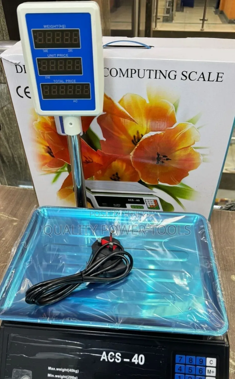 Acs-40 Digital Computing Weighing Scale – 40kg Capacity