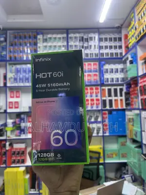 New Infinix Hot 60i 128 GB Black