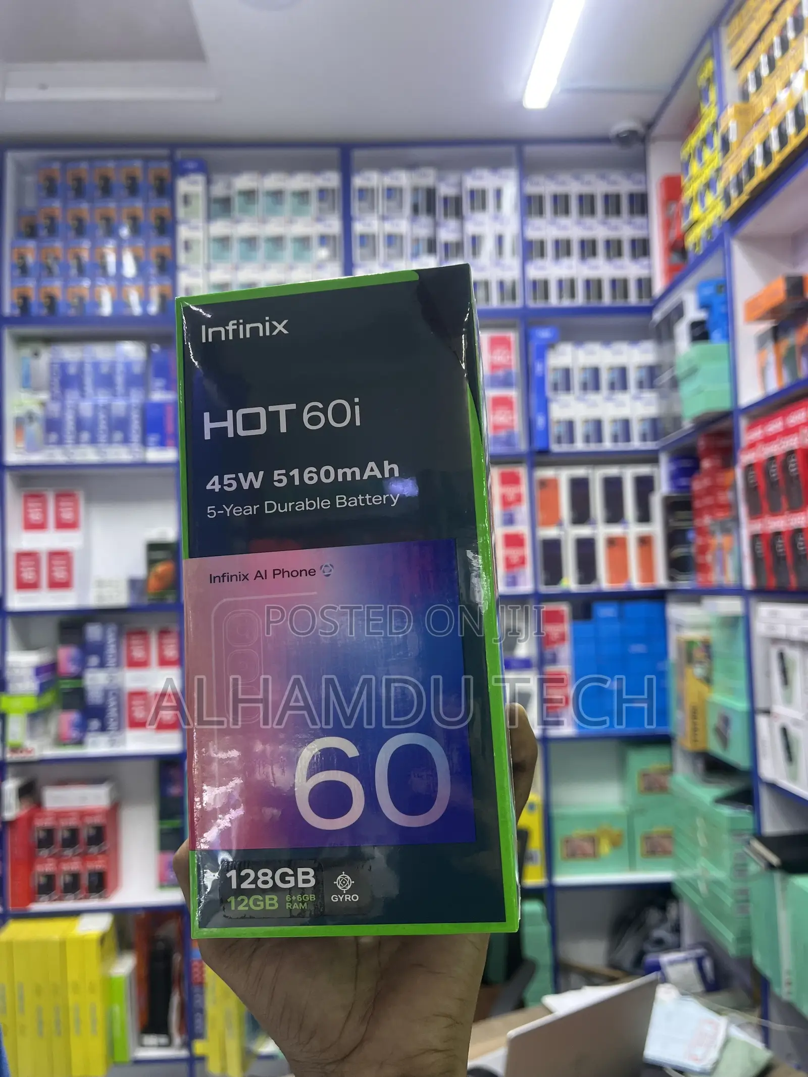 New Infinix Hot 60i 128 GB Black