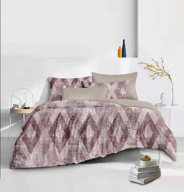 Binded Cotton Duvet Set – 6×6 6×7 | Bedsheet 2 Pillowcases - thumbnail 3
