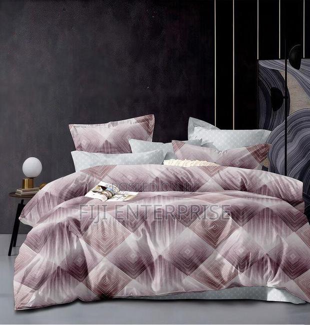 Binded Cotton Duvet Set – 6×6 6×7 | Bedsheet 2 Pillowcases - thumbnail 4