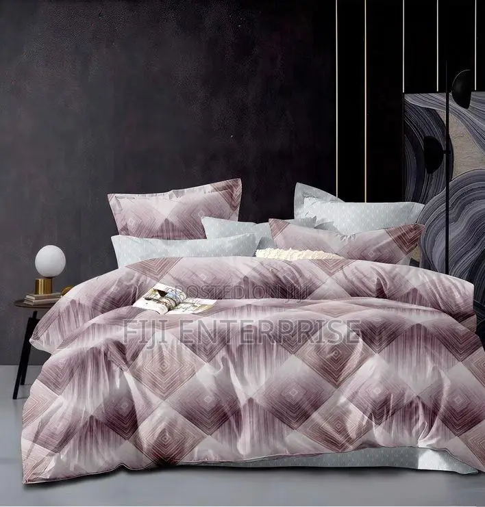Binded Cotton Duvet Set – 6×6 6×7 | Bedsheet 2 Pillowcases