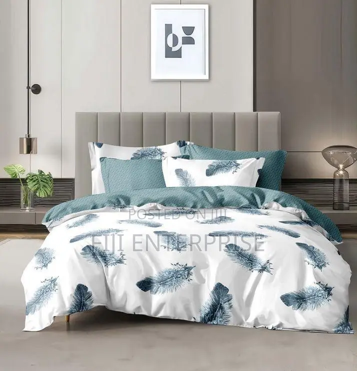 Binded Cotton Duvet Set – 6×6 6×7 | Bedsheet 2 Pillowcases