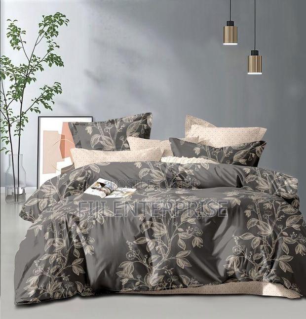 Binded Cotton Duvet Set – 6×6 6×7 | Bedsheet 2 Pillowcases - thumbnail 5